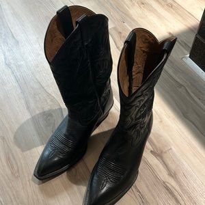 Black, leather cowboy boots brand new